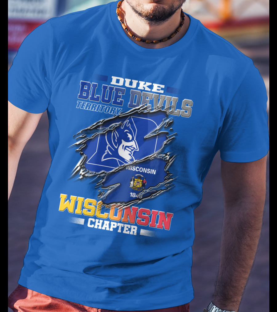 Duke Blue Devils Territory Wisconsin Chapter T-Shirt