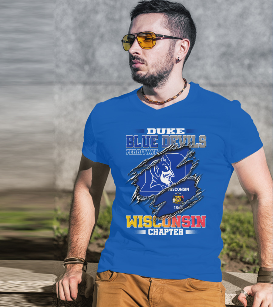 Duke Blue Devils Territory Wisconsin Chapter T-Shirt