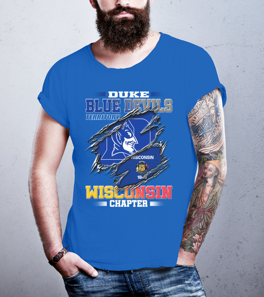 Duke Blue Devils Territory Wisconsin Chapter T-Shirt