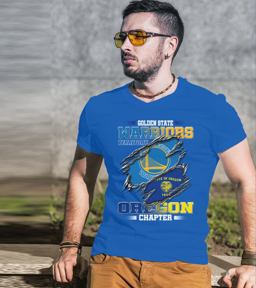 Golden State Warriors Territory State Of Oregon Chapter 1859 T-Shirt