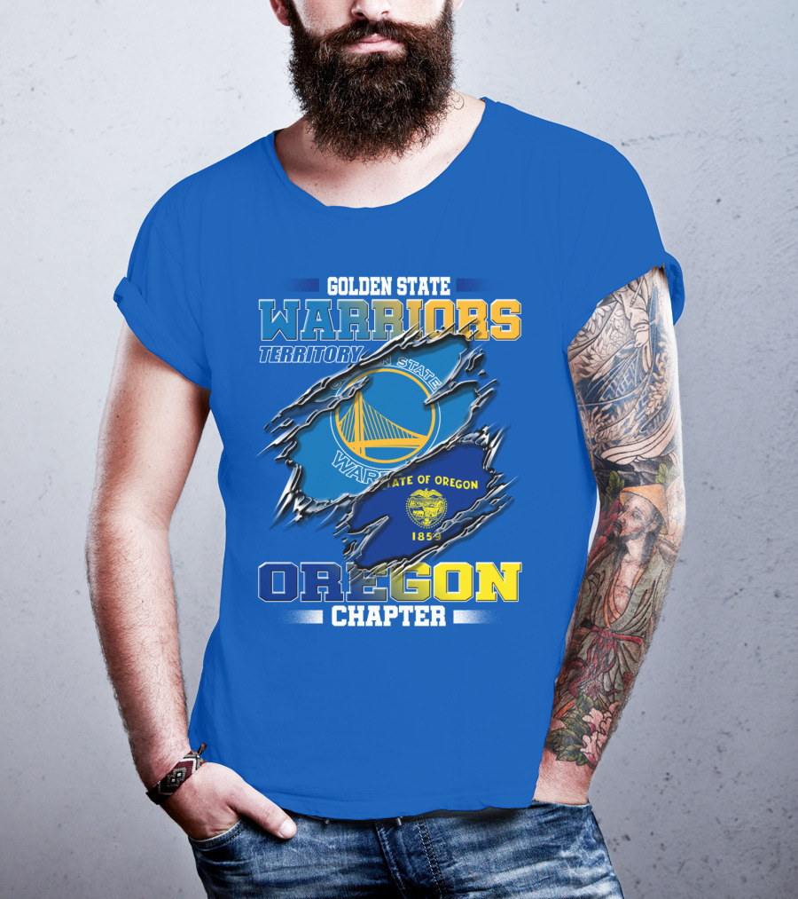 Golden State Warriors Territory State Of Oregon Chapter 1859 T-Shirt