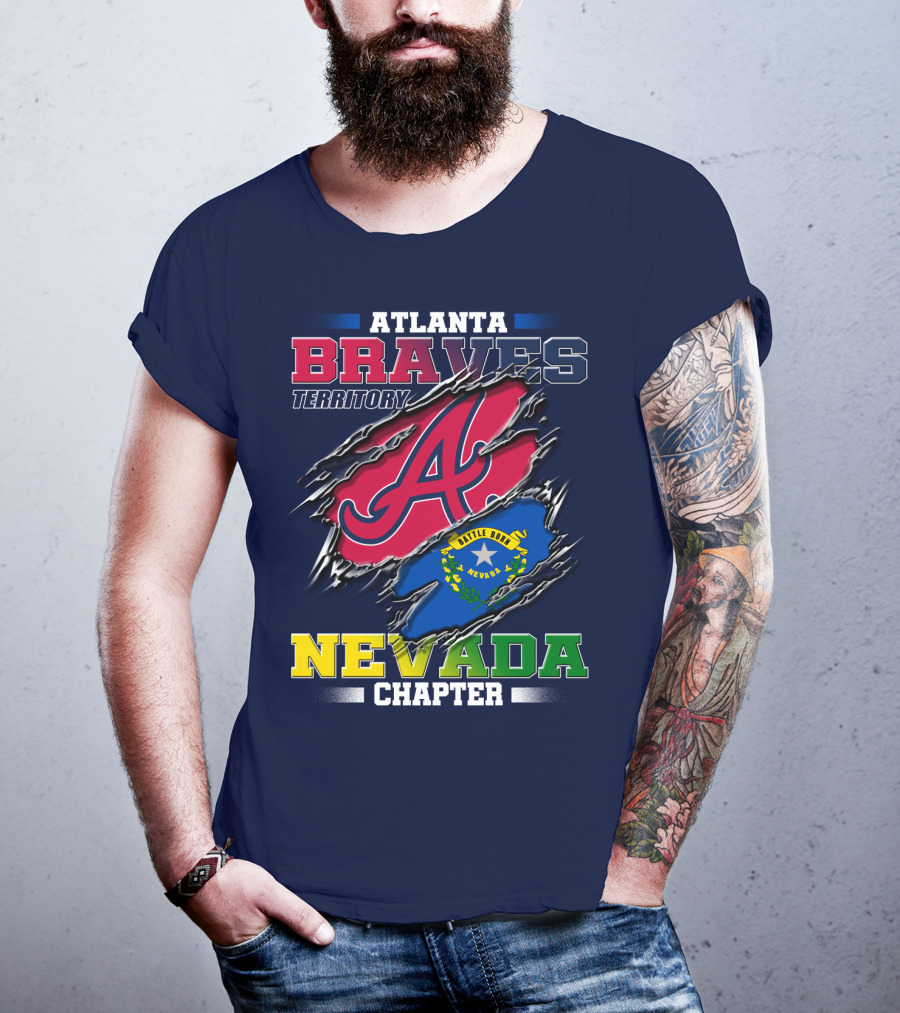 Atlanta Braves Territory Nevada Chapter Battle Born T-Shirt