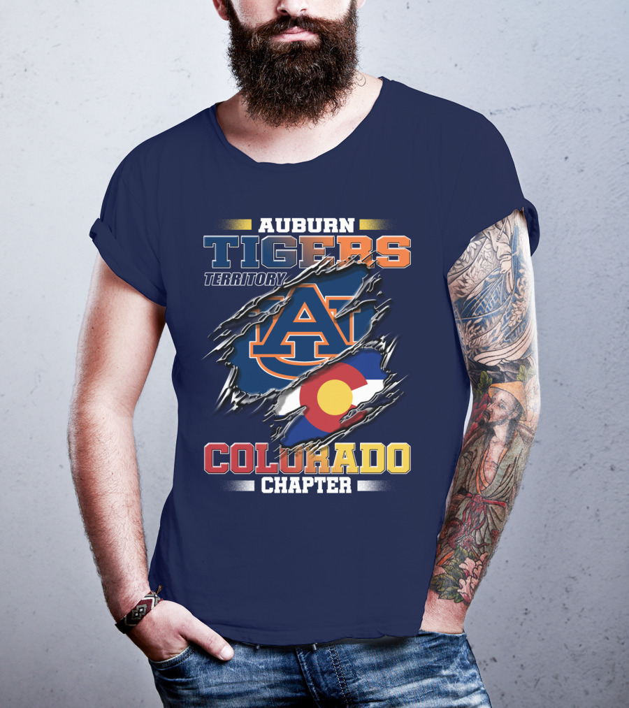 Auburn Tigers Territory Colorado Chapter T-Shirt