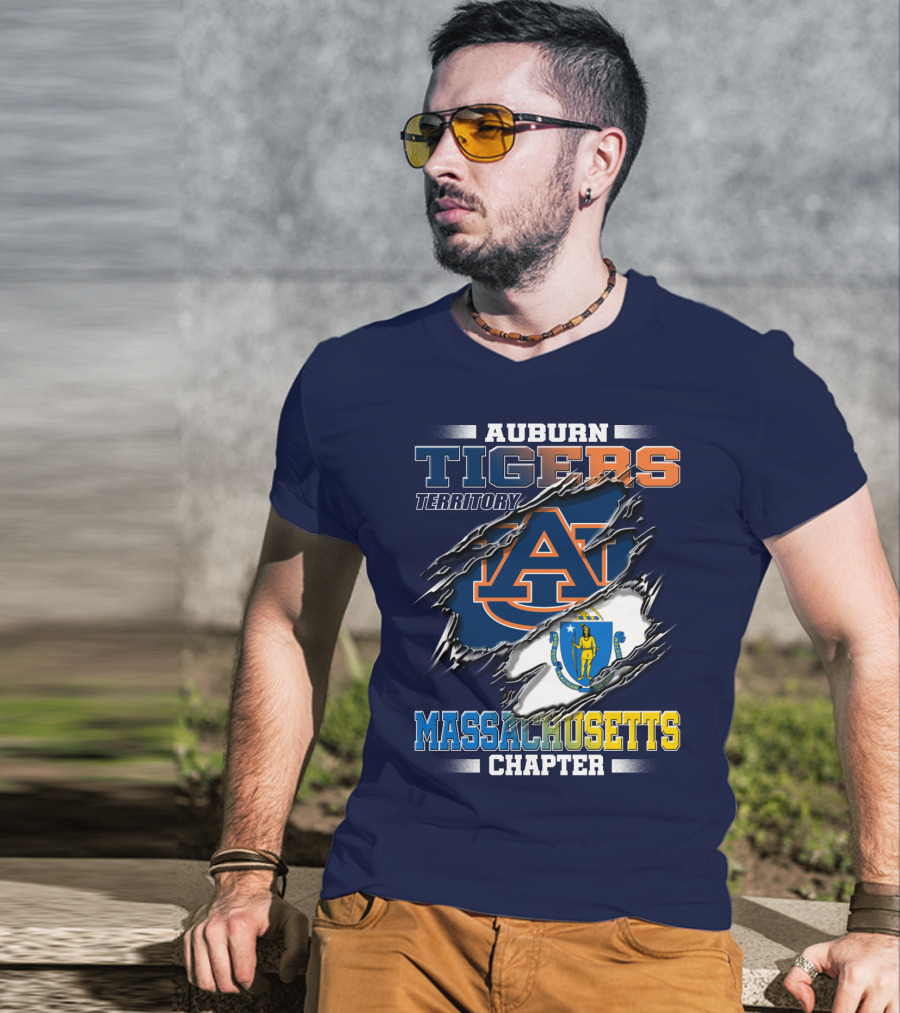 Auburn Tigers Territory Massachusetts Chapter T-Shirt
