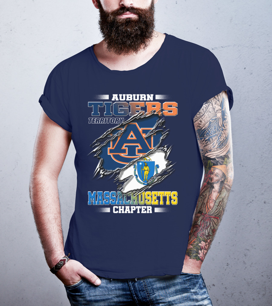 Auburn Tigers Territory Massachusetts Chapter T-Shirt