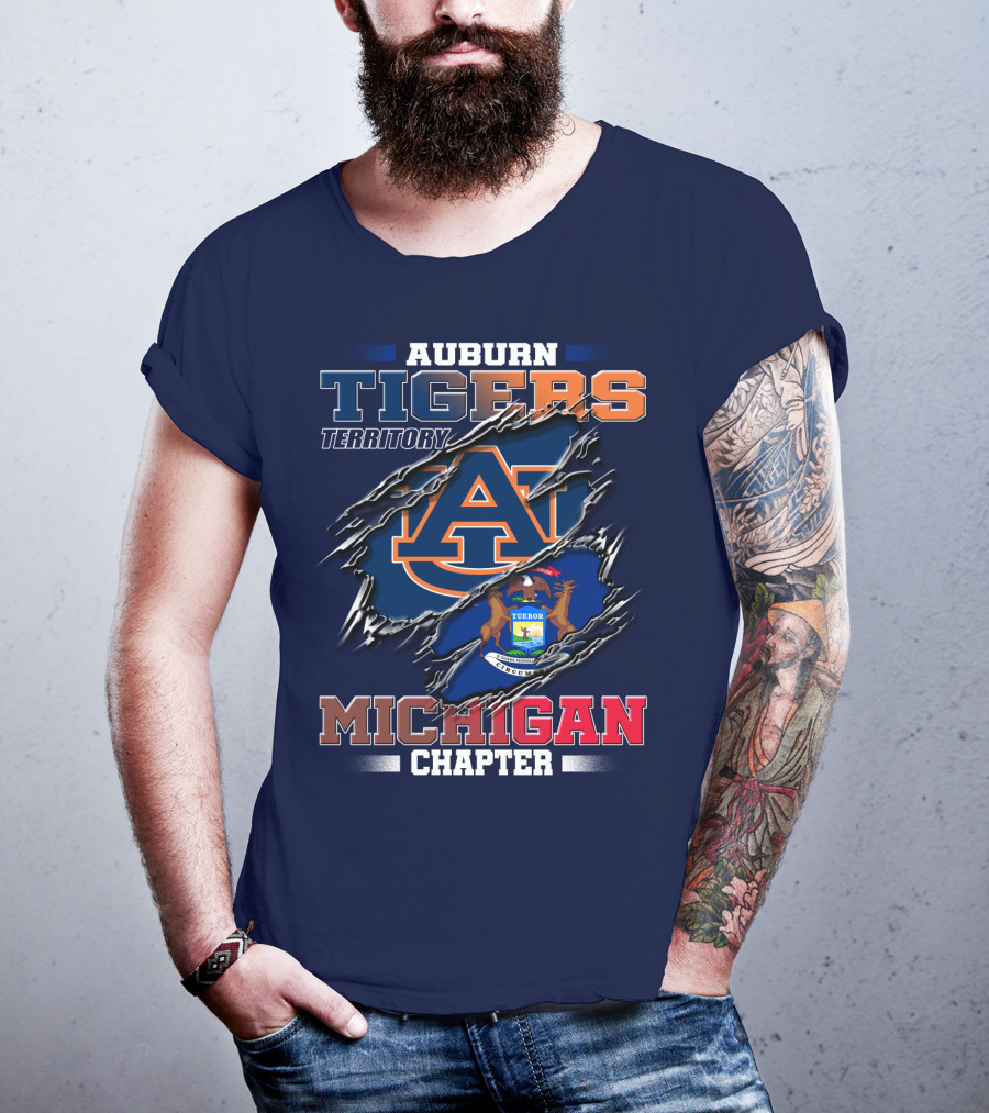 Auburn Tigers Territory Michigan Chapter T-Shirt