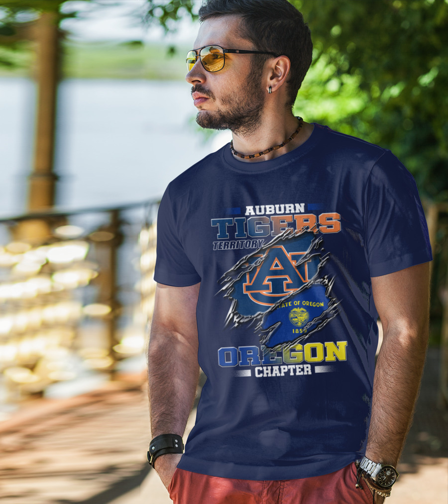 Auburn Tigers Territory Oregon Chapter State Of Oregon Seal T-Shirt