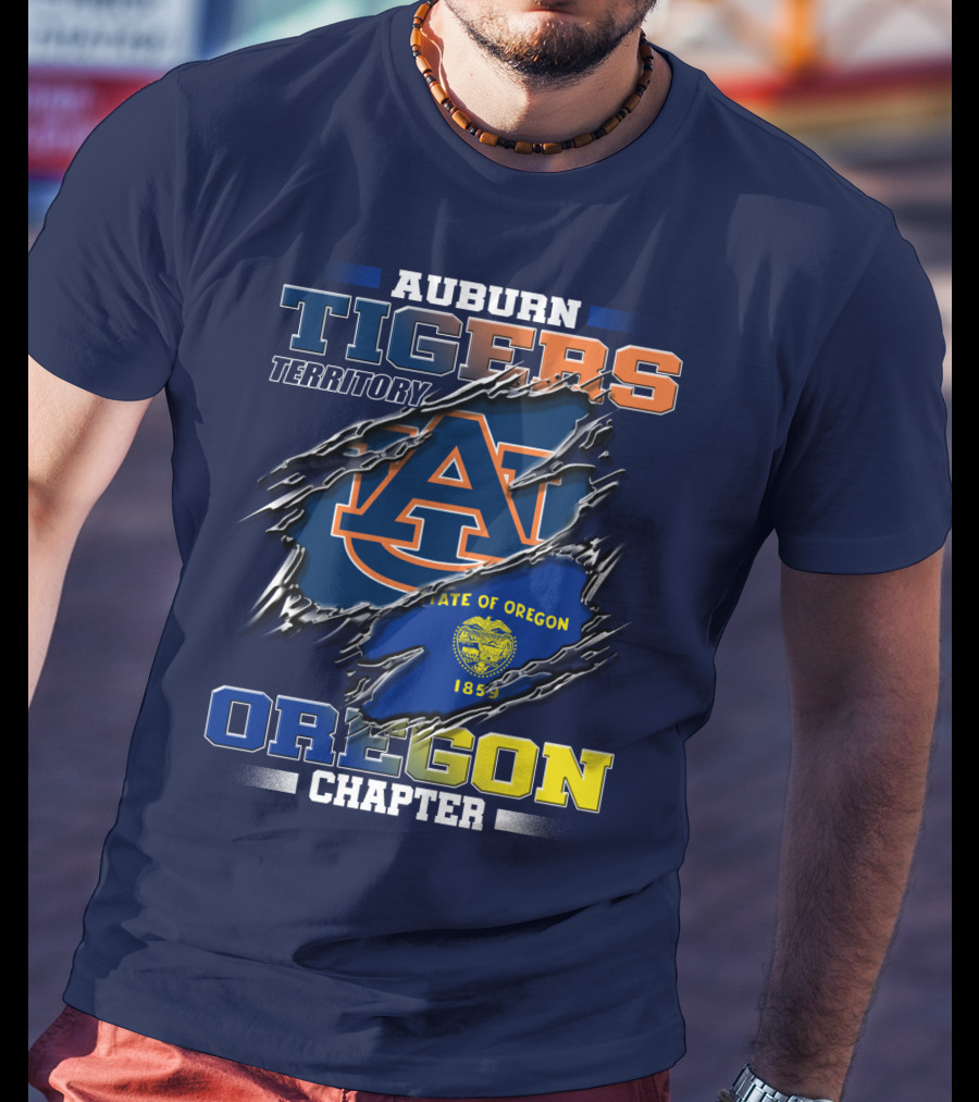 Auburn Tigers Territory Oregon Chapter State Of Oregon Seal T-Shirt