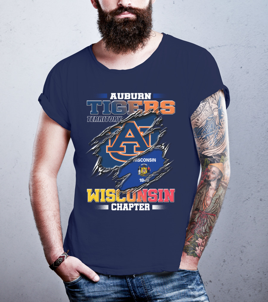 Auburn Tigers Territory Wisconsin Chapter 1848 T-Shirt