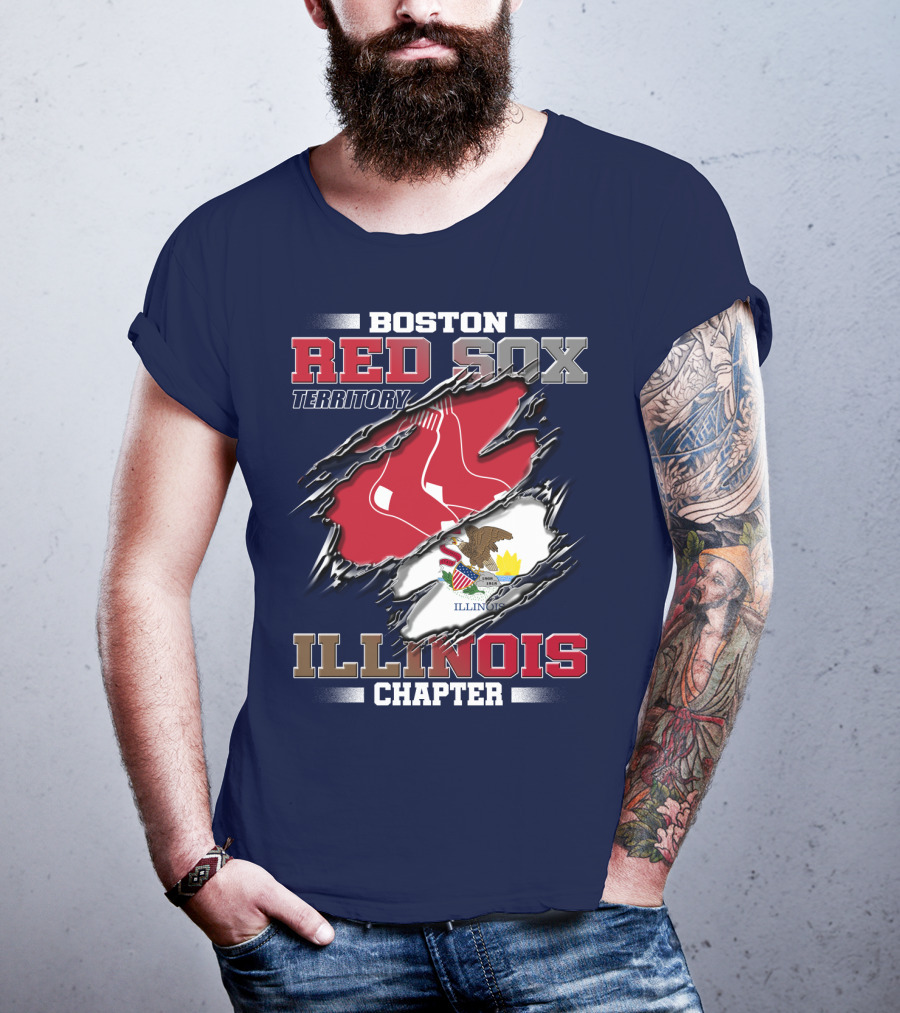 Boston Red Sox Territory Illinois Chapter T-Shirt