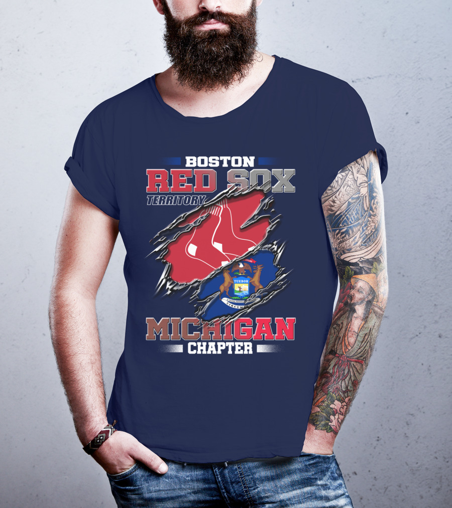 Boston Red Sox Territory Michigan Chapter T-Shirt