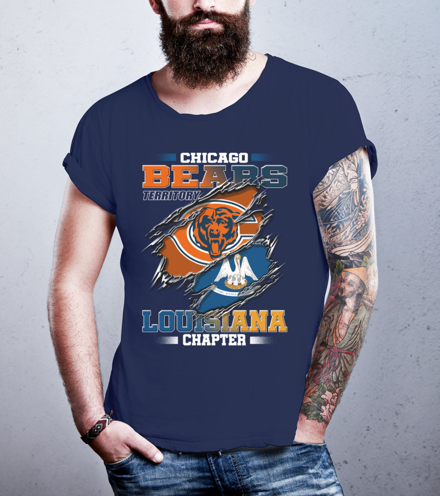 Chicago Bears Territory Louisiana Chapter T-Shirt