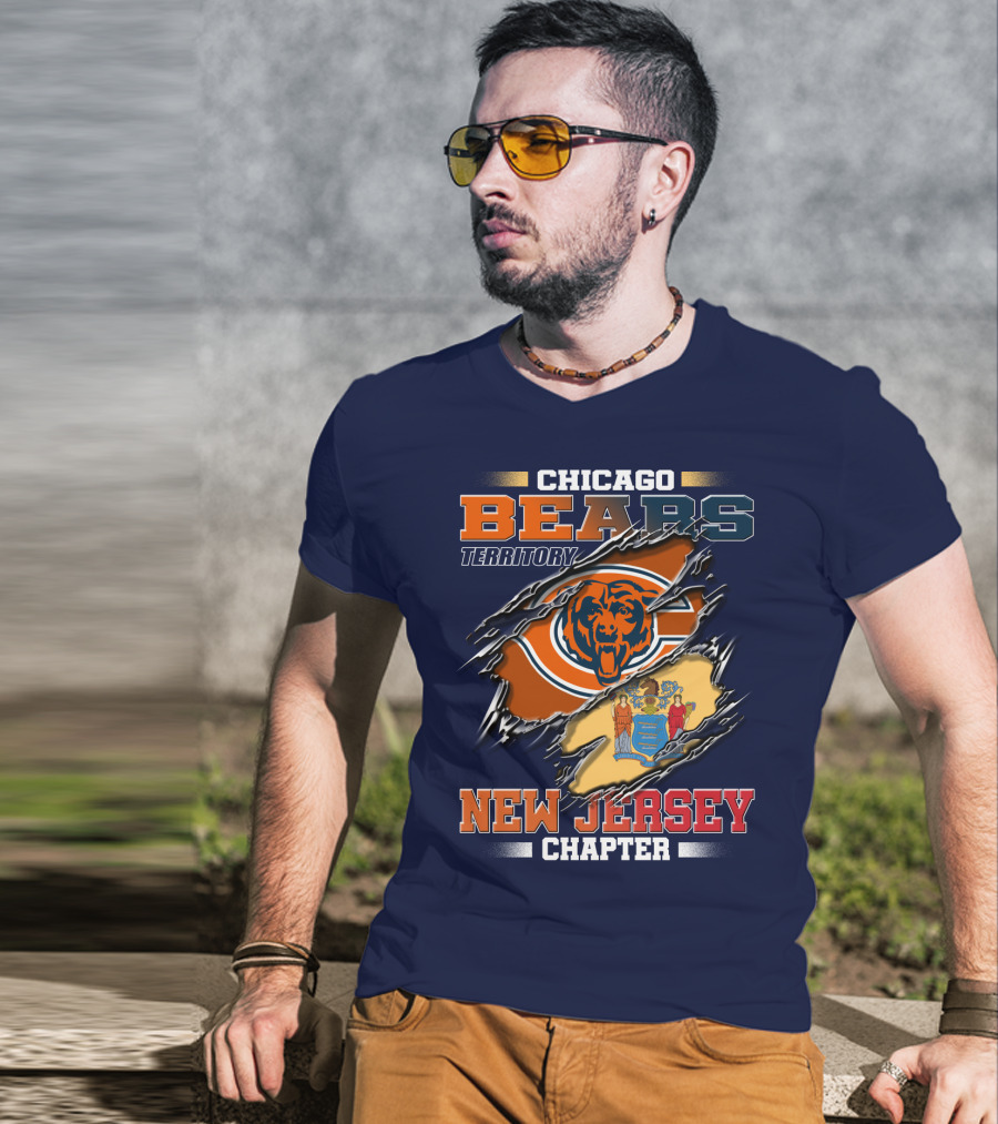 Chicago Bears Territory New Jersey Chapter T-Shirt