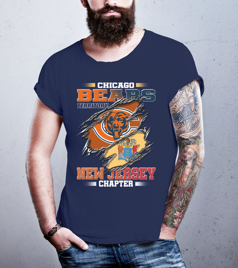 Chicago Bears Territory New Jersey Chapter T-Shirt