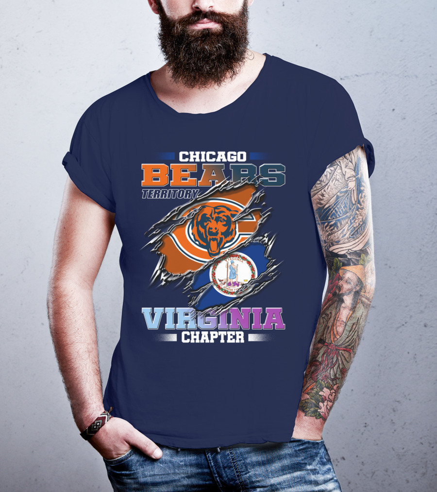Chicago Bears Territory Virginia Chapter T-Shirt
