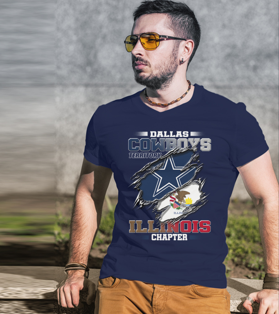 Dallas Cowboys Territory Illinois Chapter T-Shirt