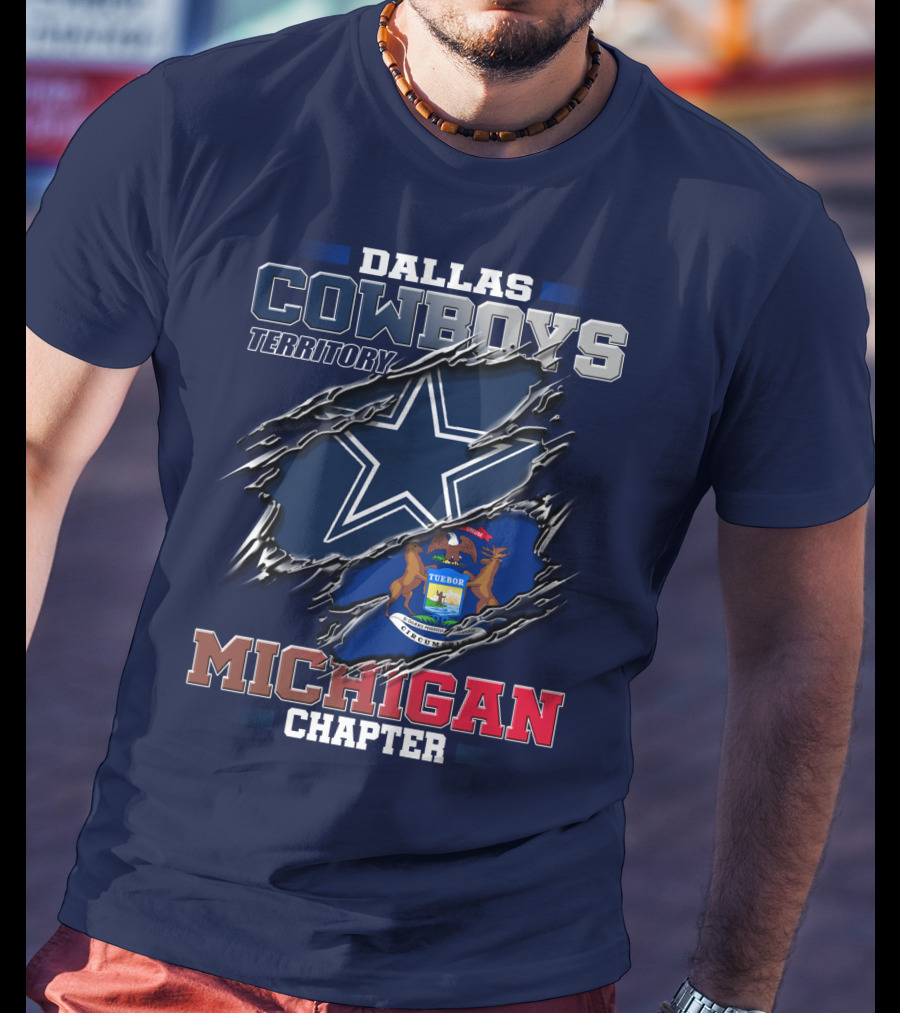 Dallas Cowboys Territory Michigan Chapter T-Shirt