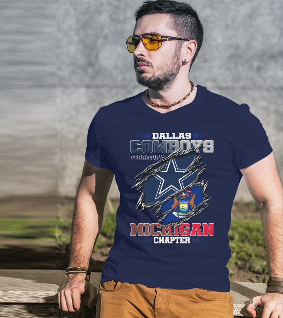 Dallas Cowboys Territory Michigan Chapter T-Shirt