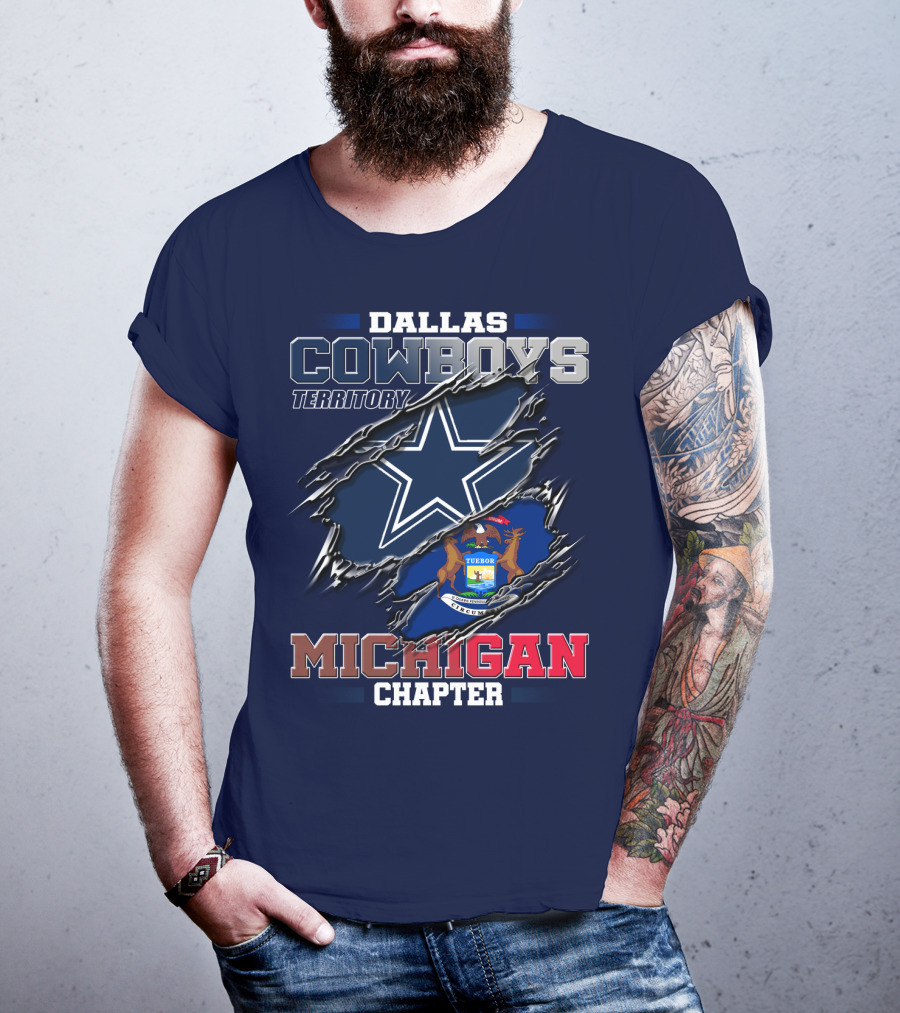 Dallas Cowboys Territory Michigan Chapter T-Shirt