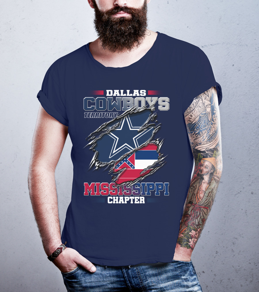 Dallas Cowboys Territory Mississippi Chapter T-Shirt