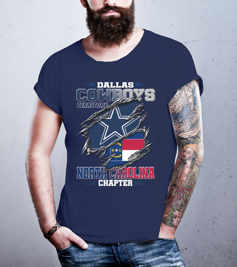 Dallas Cowboys Territory North Carolina Chapter T-Shirt