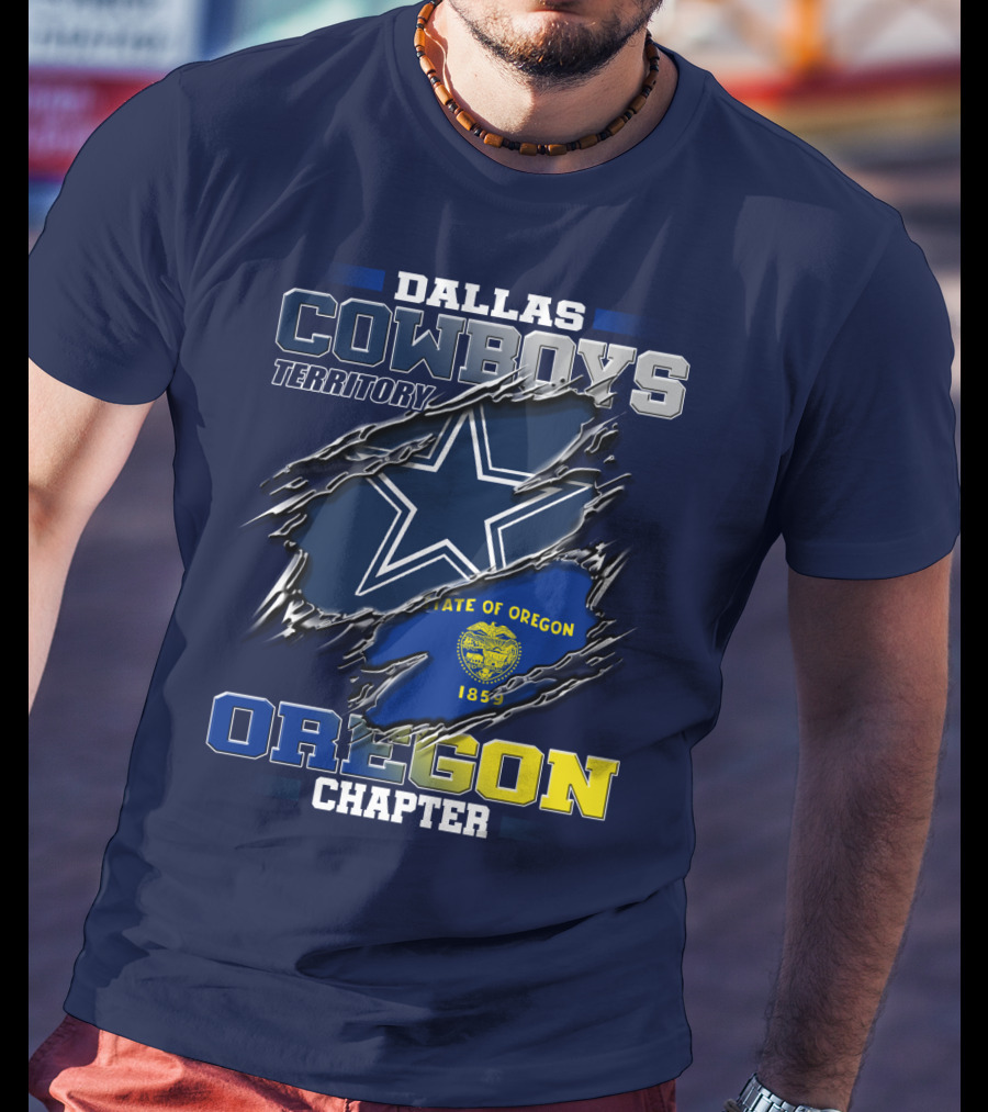 Dallas Cowboys Territory State Of Oregon Chapter 1859 T-Shirt
