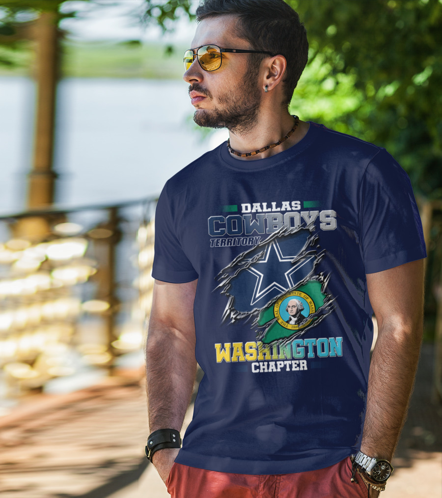Dallas Cowboys Territory Washington Chapter Seal Of The State Of Washington T-Shirt