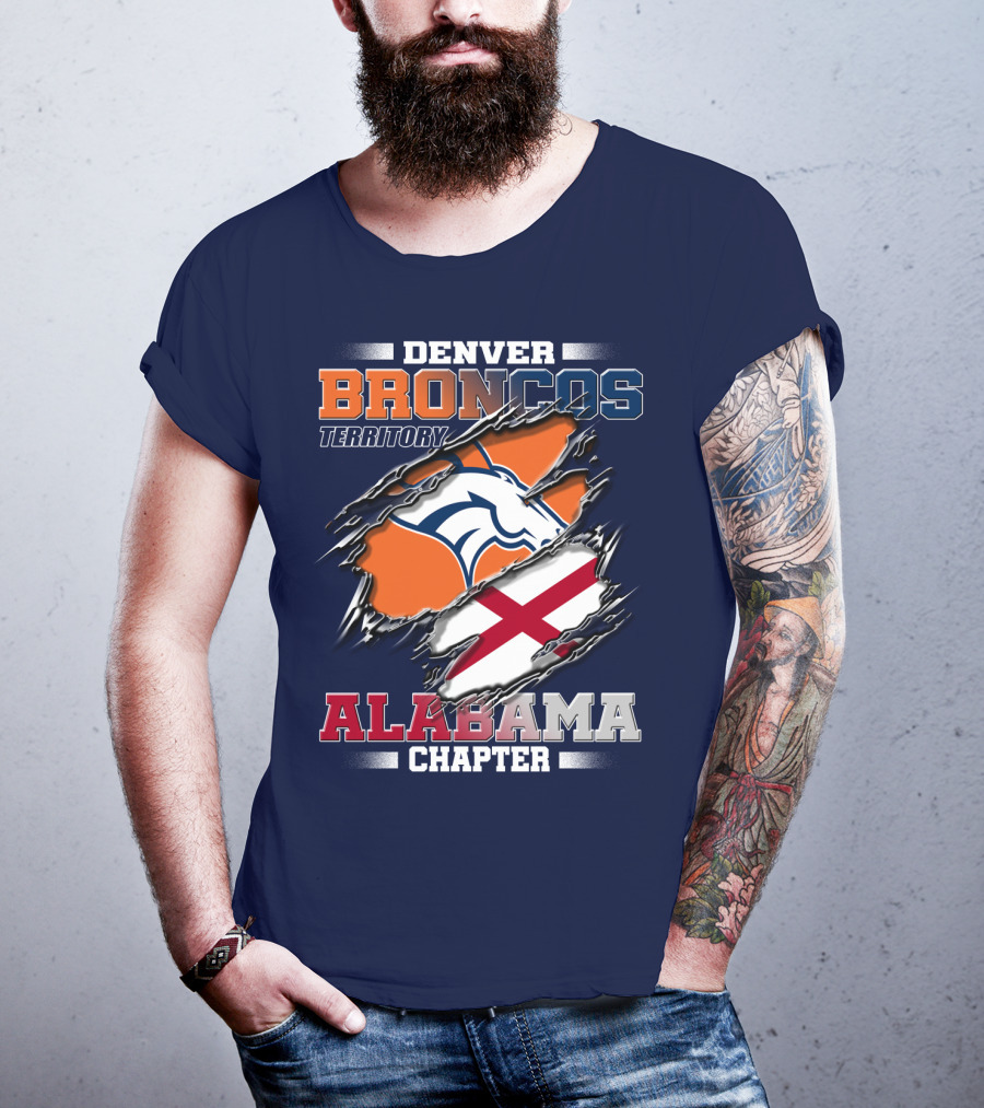 Denver Broncos Territory Alabama Chapter T-Shirt