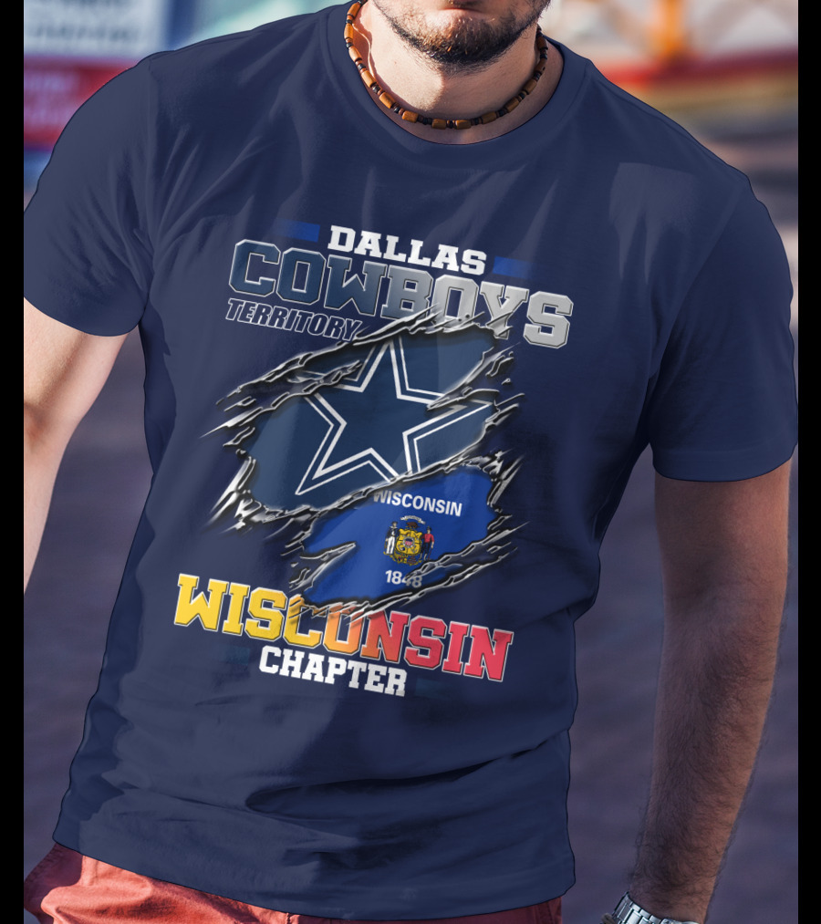 Dallas Cowboys Territory Wisconsin Chapter 1848 T-Shirt