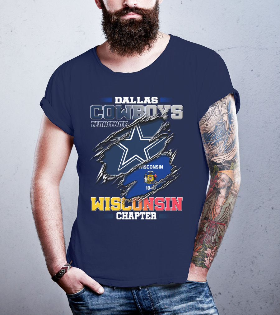 Dallas Cowboys Territory Wisconsin Chapter 1848 T-Shirt