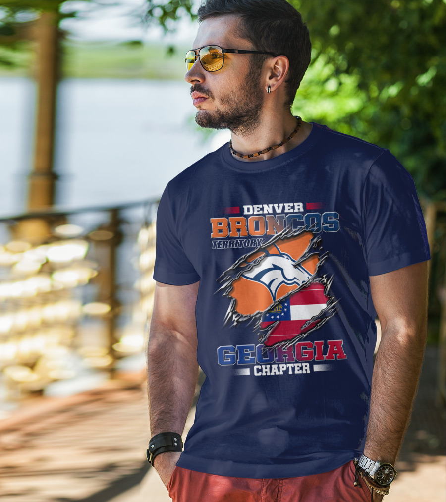 Denver Broncos Territory Georgia Chapter T-Shirt
