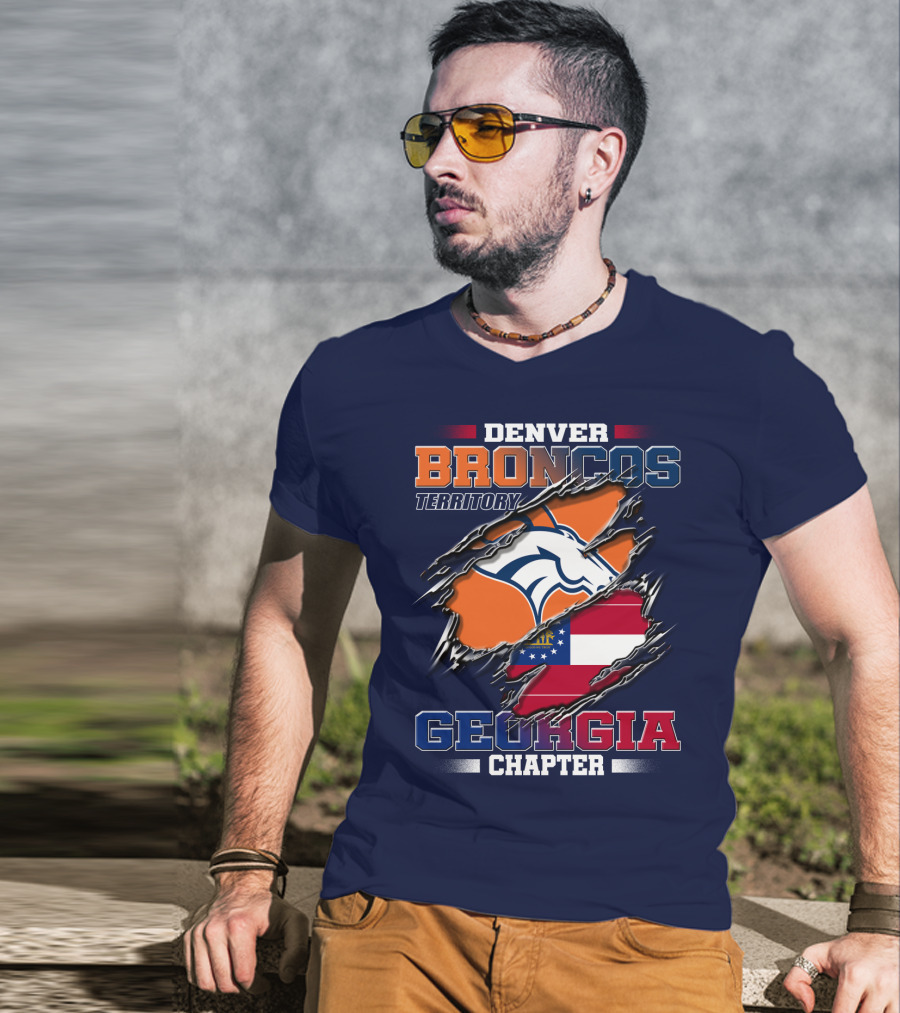 Denver Broncos Territory Georgia Chapter T-Shirt