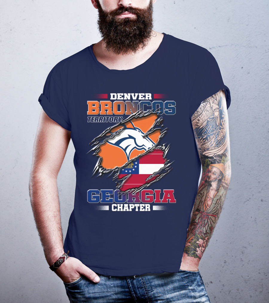 Denver Broncos Territory Georgia Chapter T-Shirt