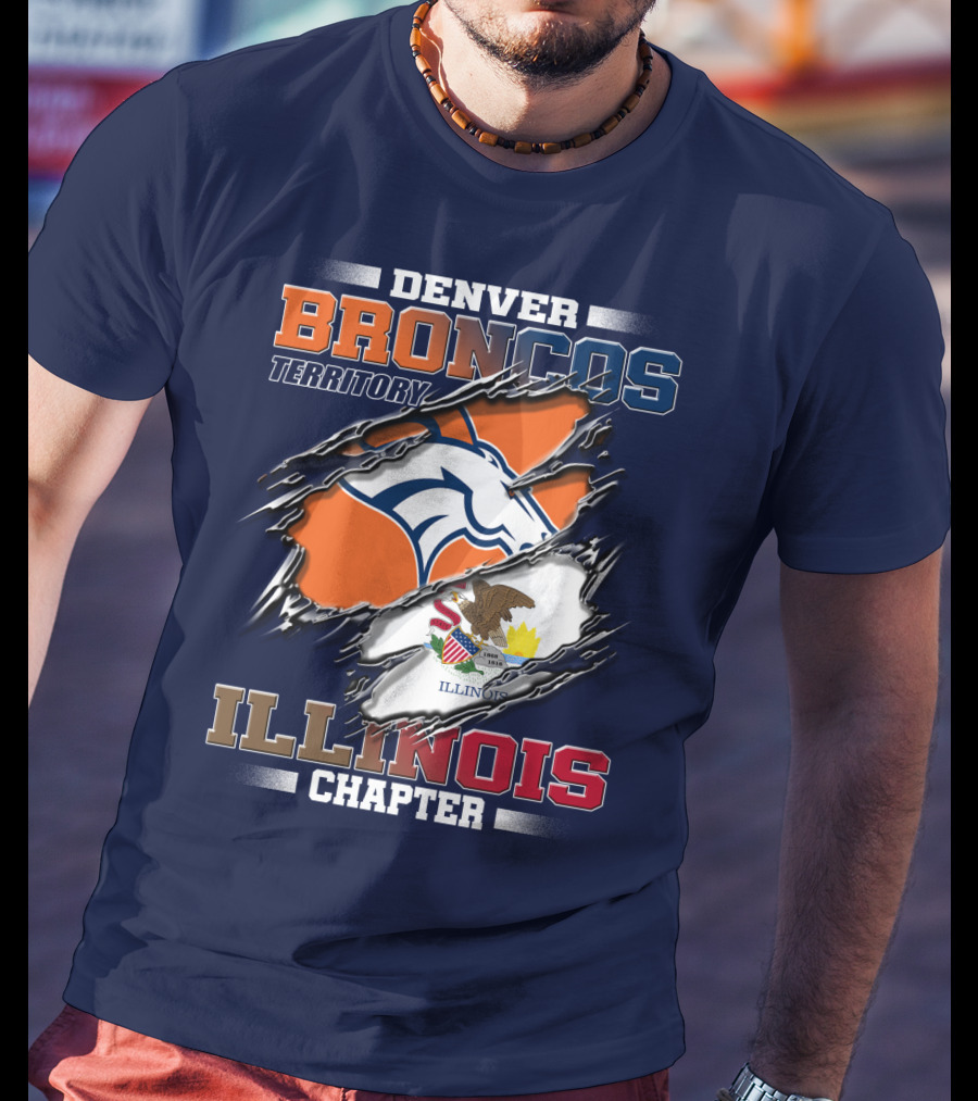 Denver Broncos Territory Illinois Chapter T-Shirt