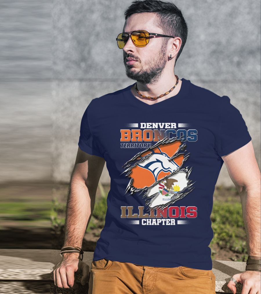 Denver Broncos Territory Illinois Chapter T-Shirt