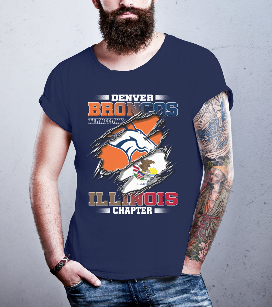 Denver Broncos Territory Illinois Chapter T-Shirt