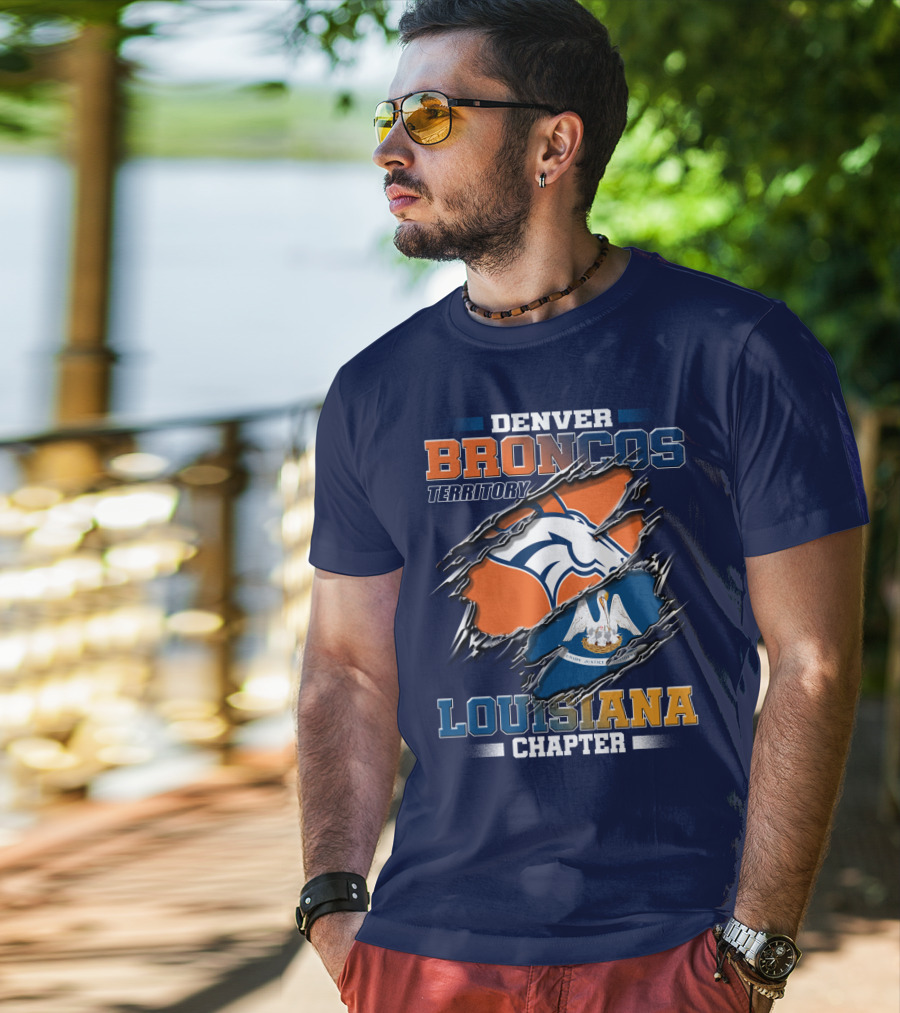 Denver Broncos Territory Louisiana Chapter T-Shirt