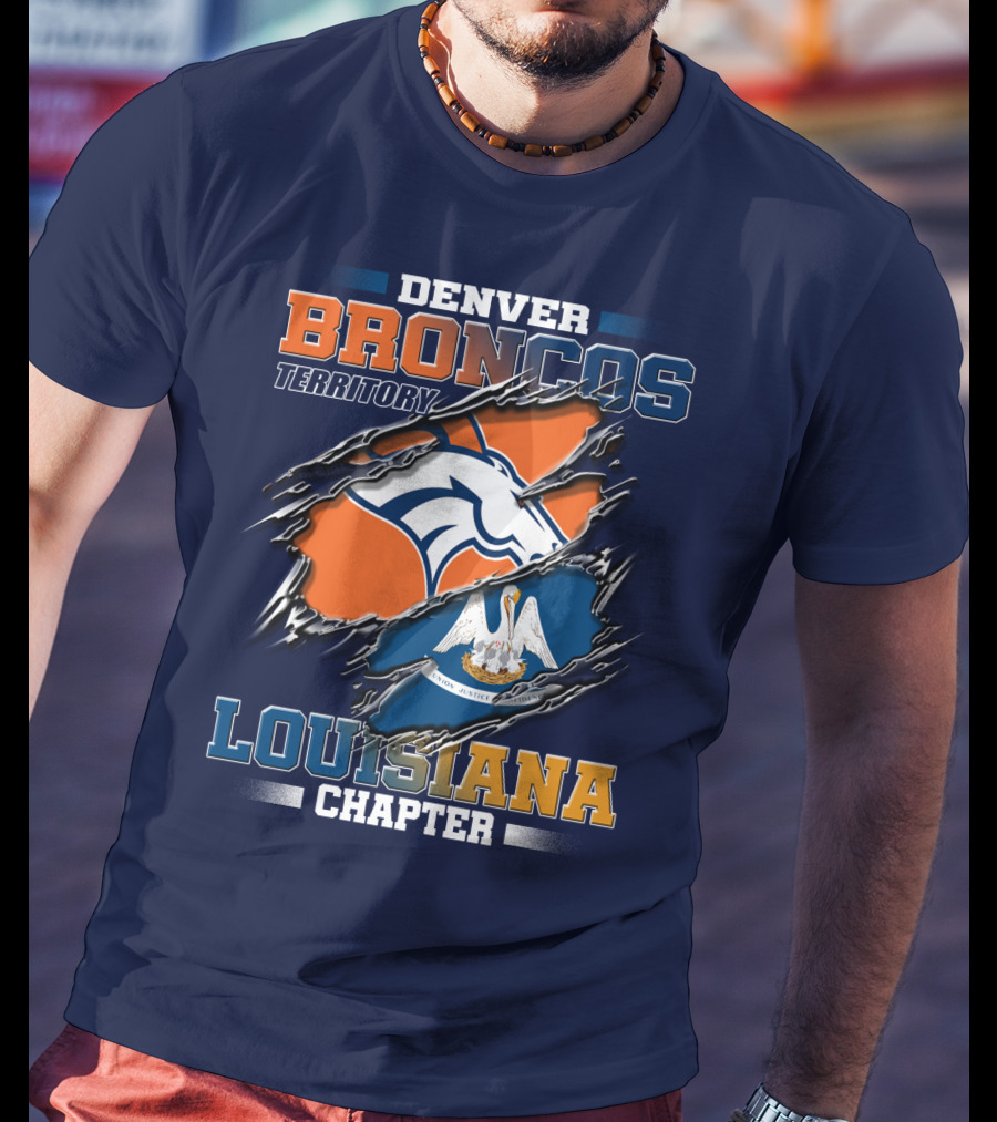 Denver Broncos Territory Louisiana Chapter T-Shirt