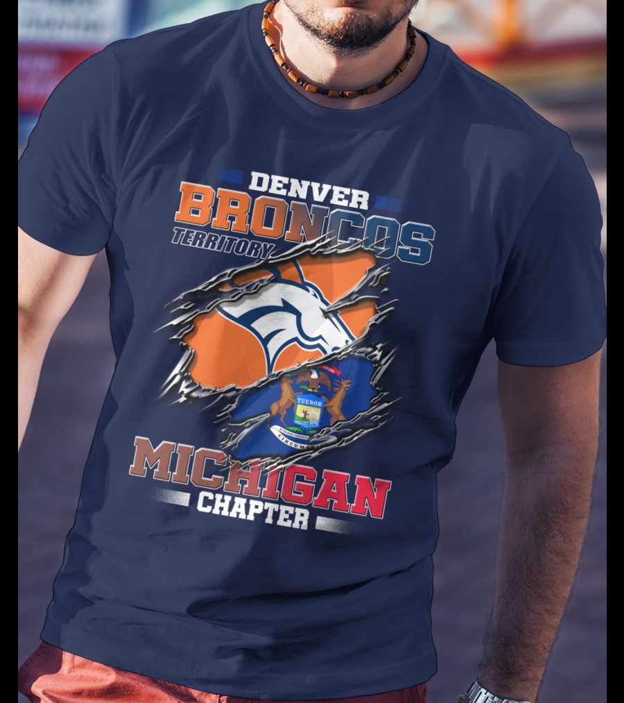 Denver Broncos Territory Michigan Chapter T-Shirt