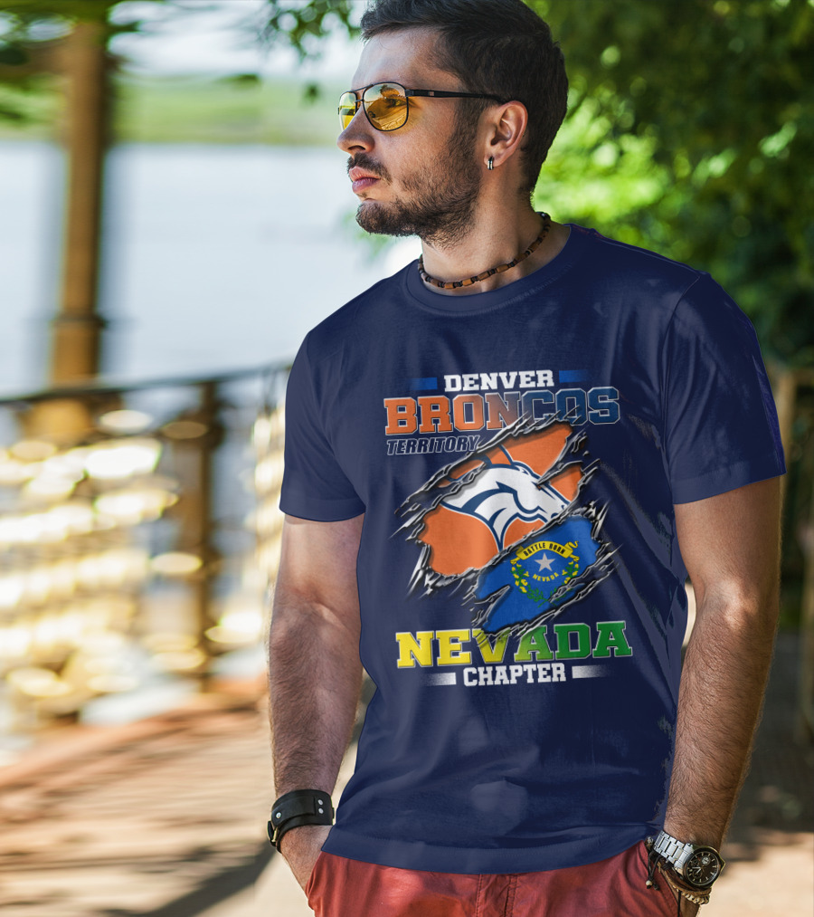 Denver Broncos Territory Nevada Chapter Battle Born T-Shirt