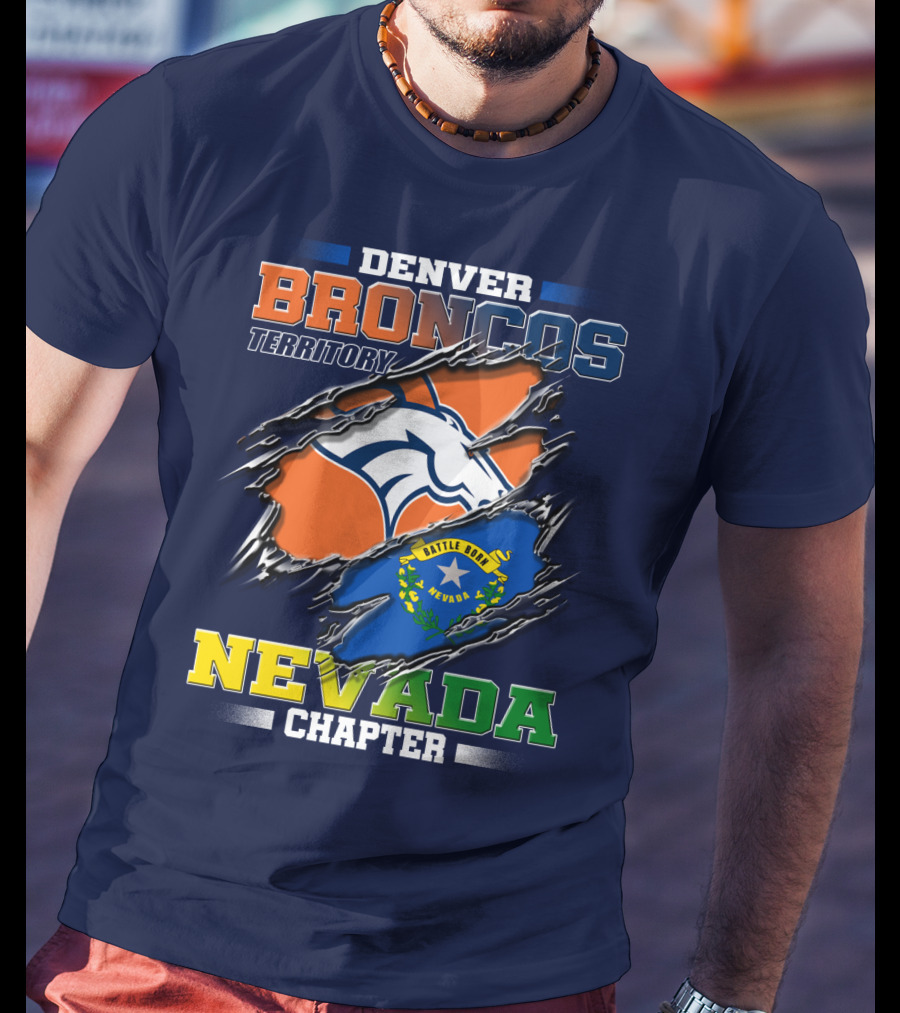 Denver Broncos Territory Nevada Chapter Battle Born T-Shirt