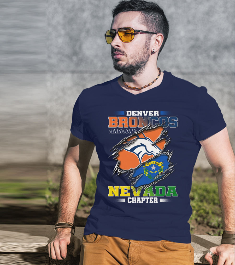 Denver Broncos Territory Nevada Chapter Battle Born T-Shirt