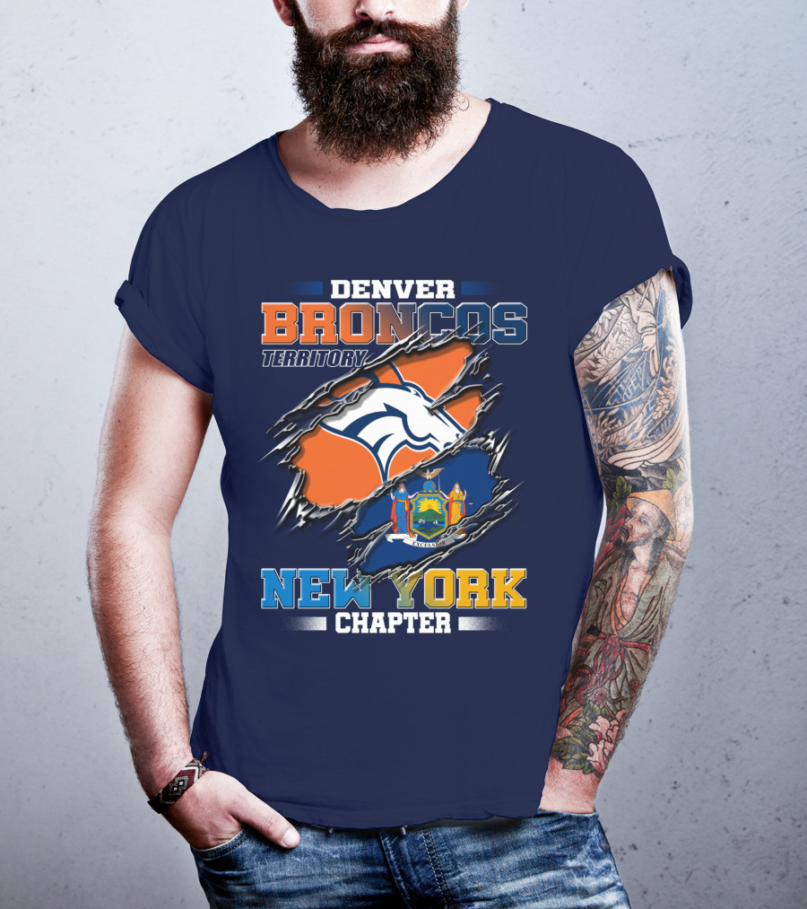 Denver Broncos Territory New York Chapter T-Shirt