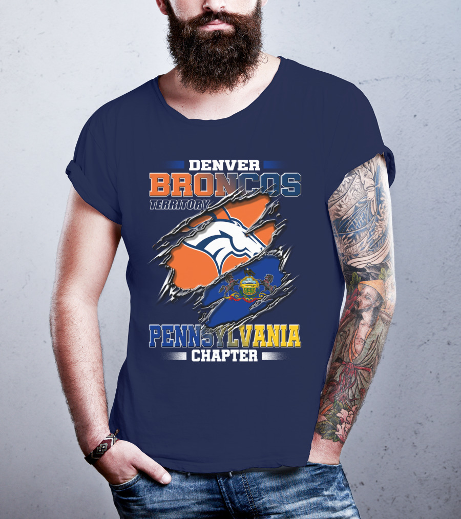Denver Broncos Territory Pennsylvania Chapter T-Shirt