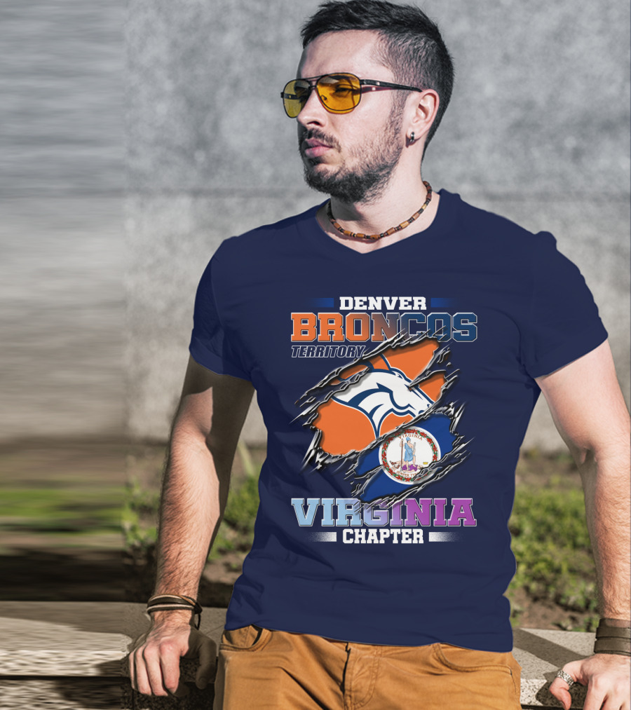 Denver Broncos Territory Virginia Chapter T-Shirt
