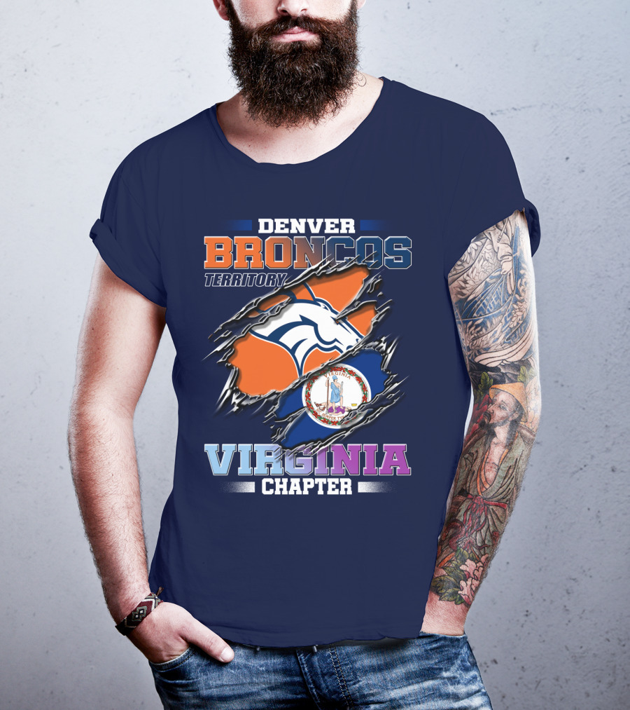 Denver Broncos Territory Virginia Chapter T-Shirt