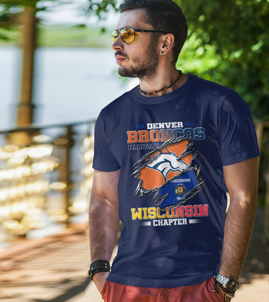 Denver Broncos Territory Wisconsin Chapter 1848 T-Shirt