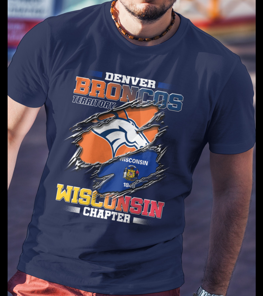 Denver Broncos Territory Wisconsin Chapter 1848 T-Shirt