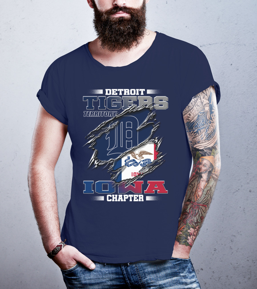 Detroit Tigers Territory Iowa Chapter T-Shirt