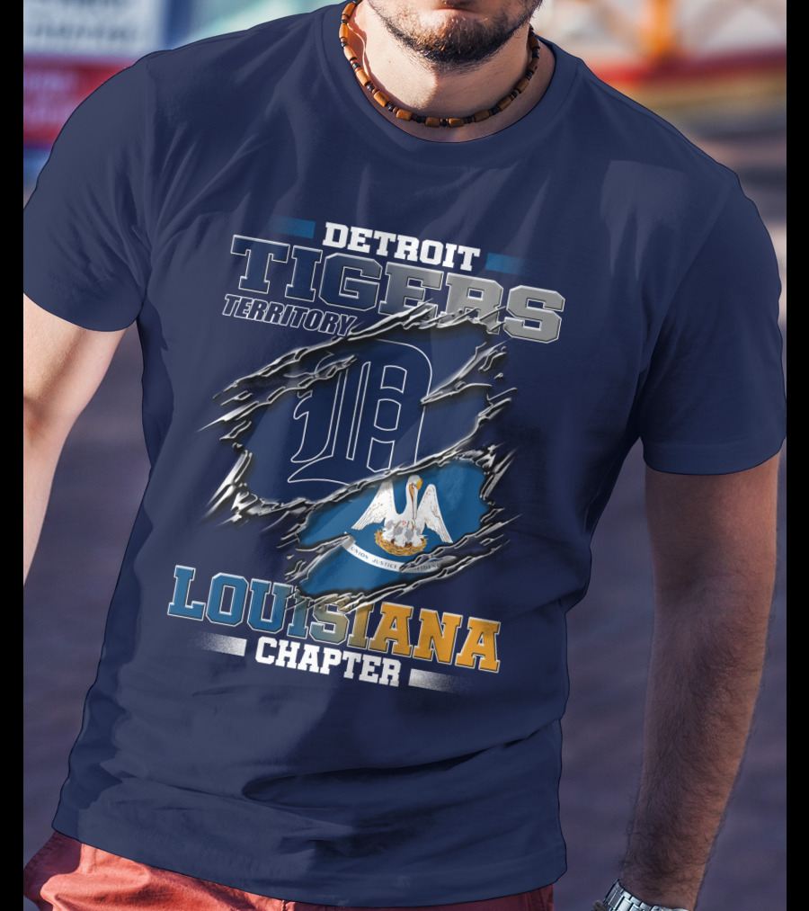 Detroit Tigers Territory Louisiana Chapter T-Shirt